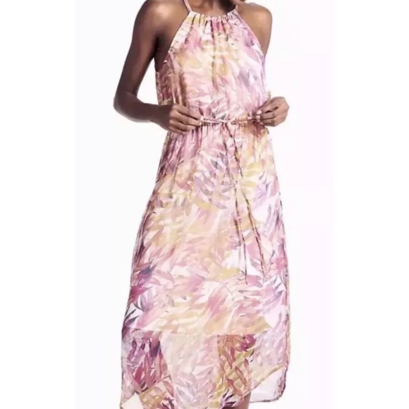 Lucky Brand Dresses & Skirts - ♥️⛏HP⛏♥️ LUCKY BRAND PALM PRINT HALTER DRESS M